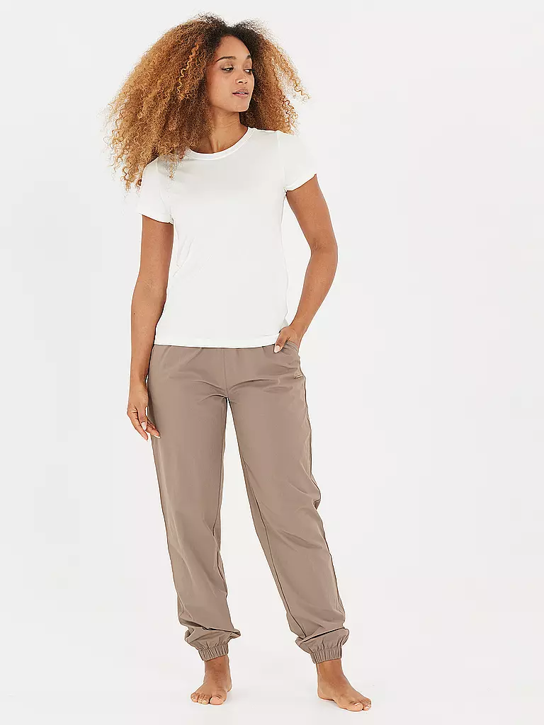 ATHLECIA | Camiseta de fitness para mujer Julee de corte holgado sin costuras | Blanco