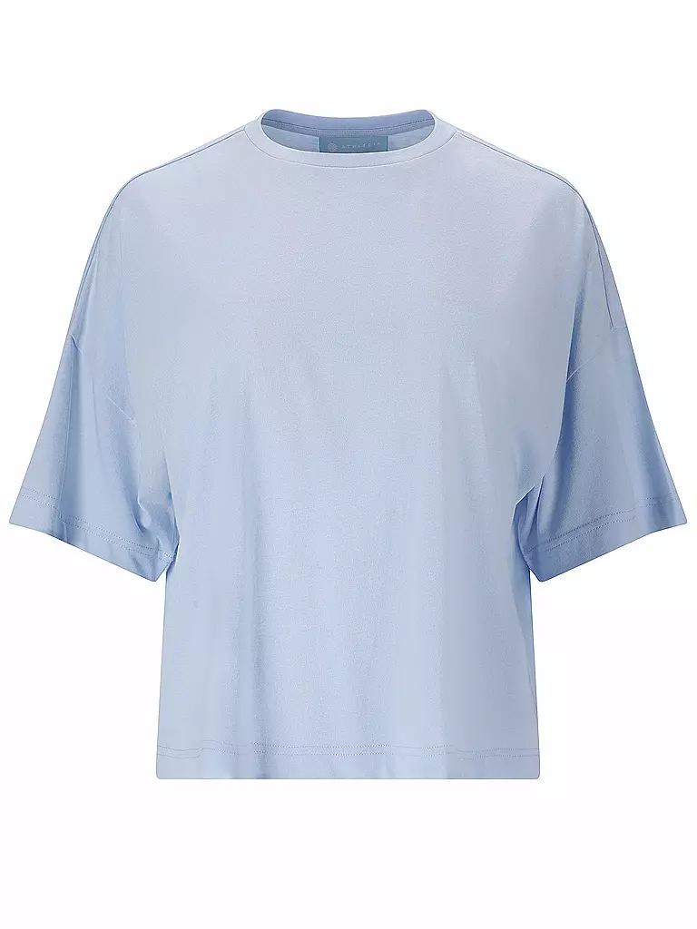 ATHLECIA | Camiseta de fitness Reynolds para mujer | Azul claro