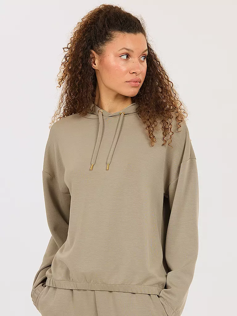 ATHLECIA | Damen Fitnesshoodie Namier | Camel