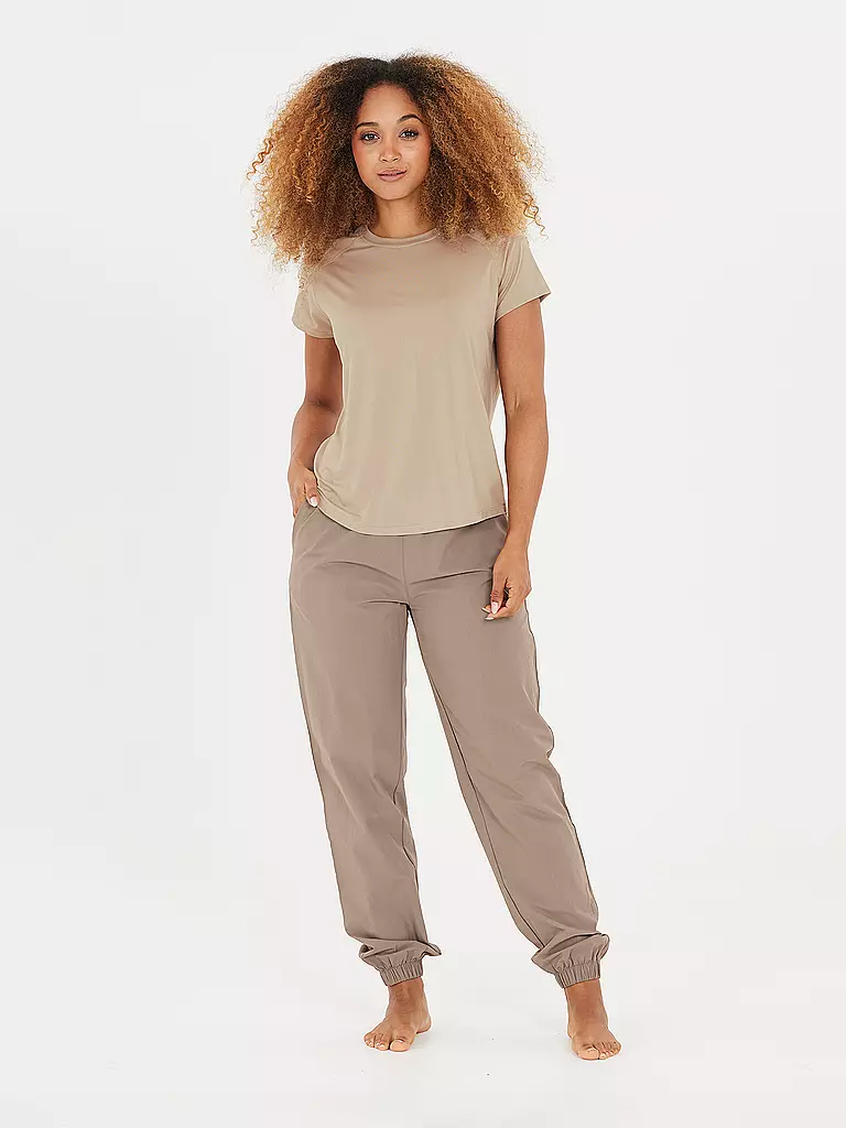 ATHLECIA | Damen Fitnessshirt Gaina  | Camel