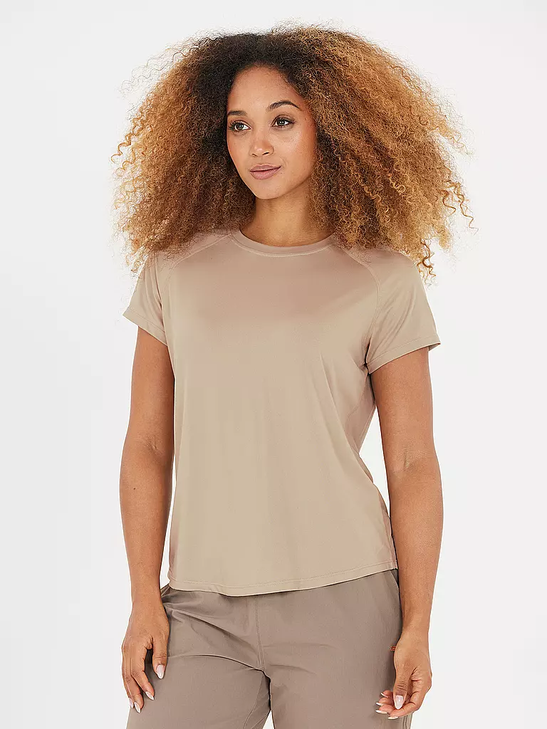 ATHLECIA | Damen Fitnessshirt Gaina  | Camel