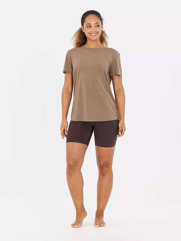 ATHLECIA | Damen Fitnessshirt Lizzy | Marrón