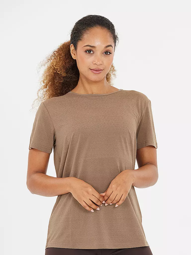 ATHLECIA | Damen Fitnessshirt Lizzy | Marrón