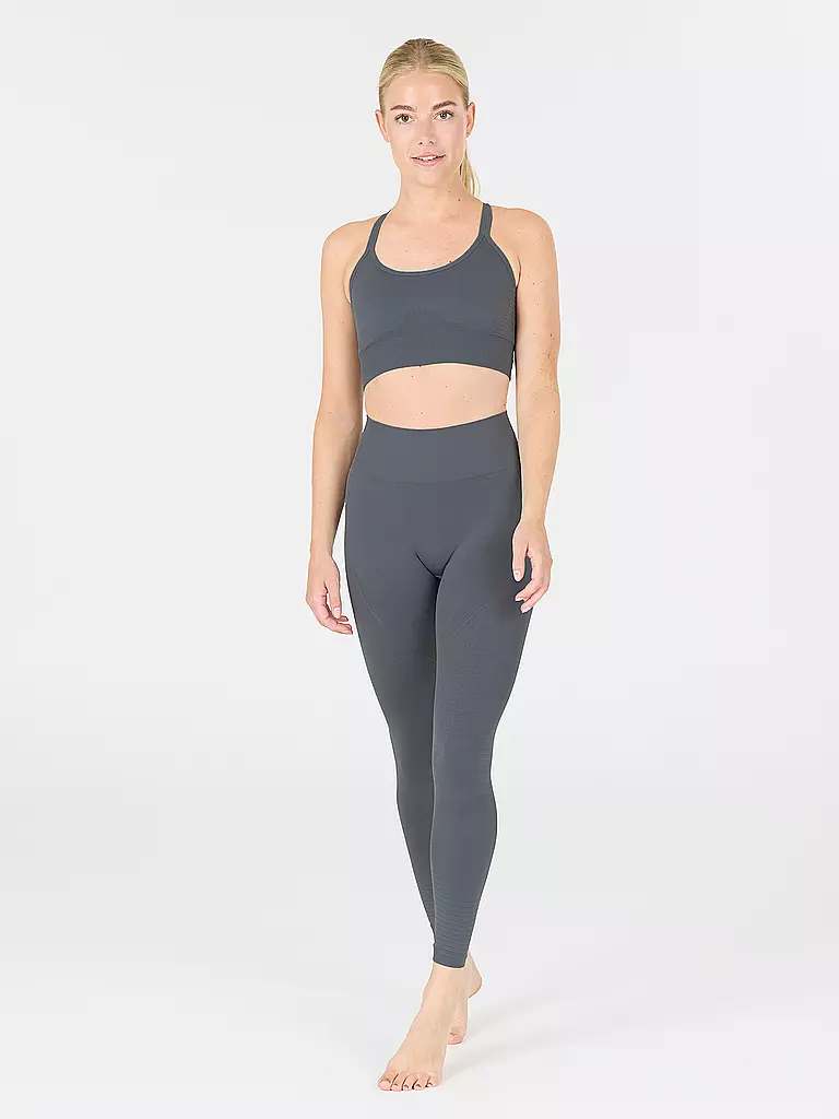 ATHLECIA | Damen Fitnesstight Seamless Nagar | Azul oscuro