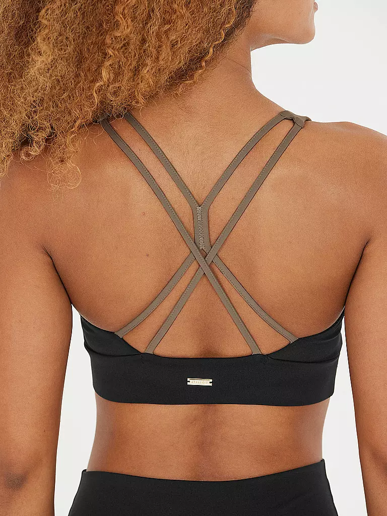 ATHLECIA | Damen Sport-BH Lris Medium Support | Negro