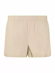 ATHLECIA | Short de lino con cintura elástica para mujer | Crema
