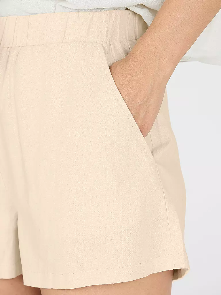 ATHLECIA | Short de lino con cintura elástica para mujer |