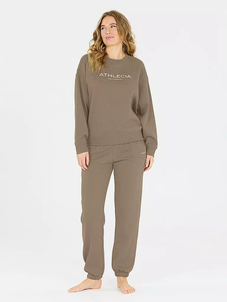 ATHLECIA | Suéter de mujer Atkins Crew | Verde oscuro