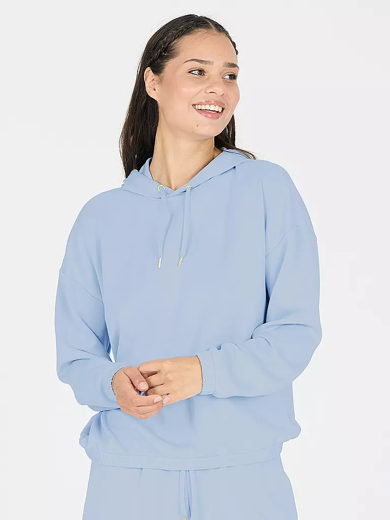 ATHLECIA | Sudadera con capucha de fitness Namier para mujer | Azul claro