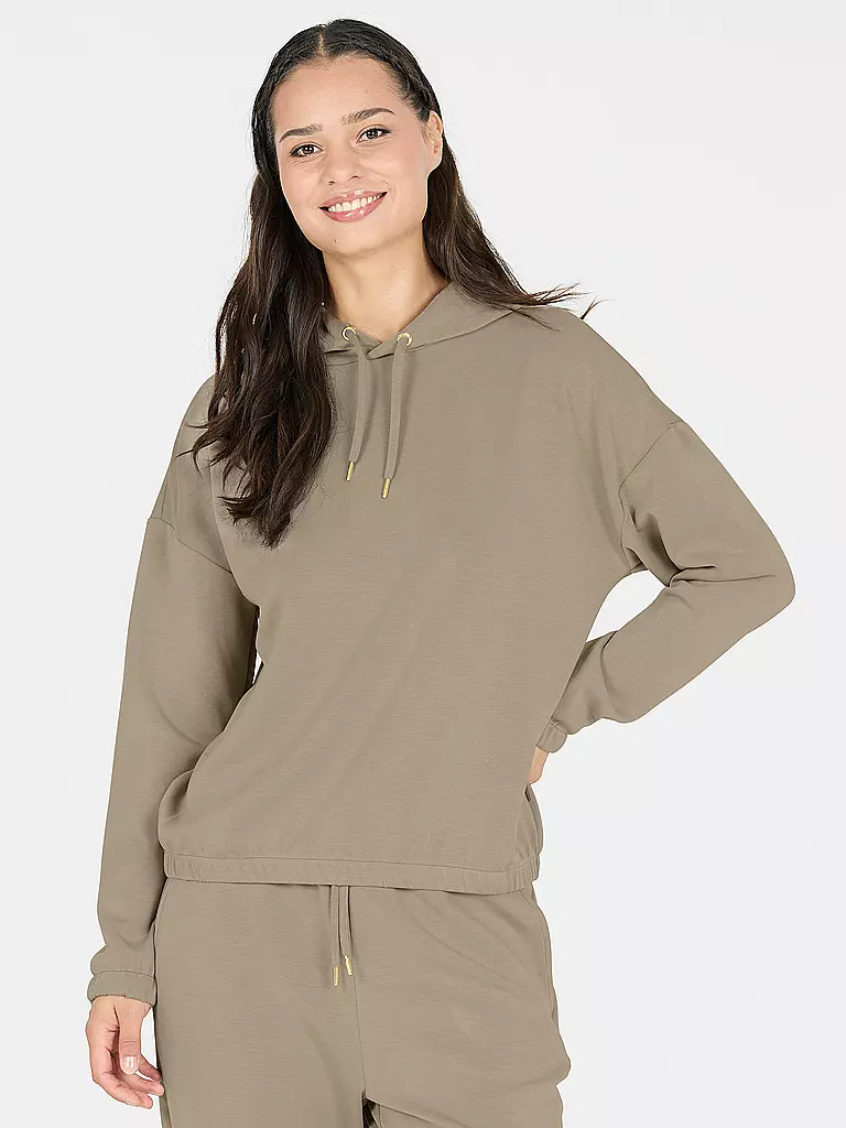 ATHLECIA | Sudadera con capucha de fitness Namier para mujer | Camel