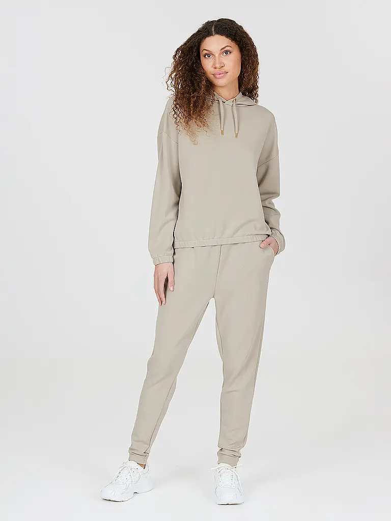 ATHLECIA | Sudadera con capucha para fitness Namier para mujer | Beige