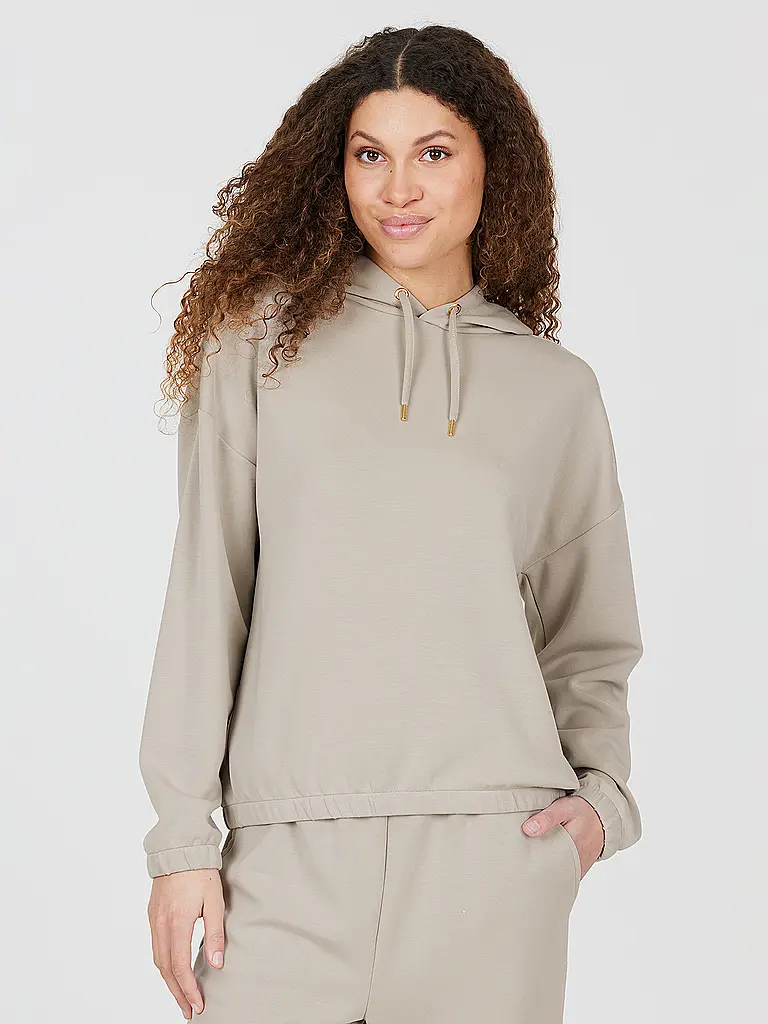 ATHLECIA | Sudadera con capucha para fitness Namier para mujer | Beige