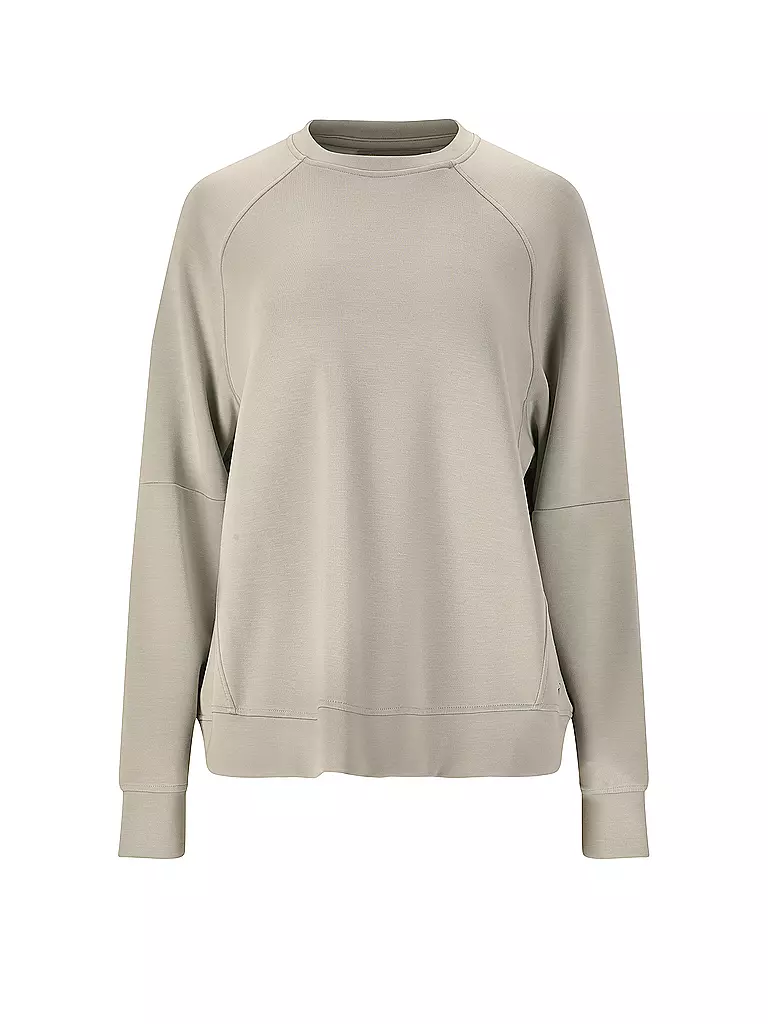 ATHLECIA | Sudadera de fitness para mujer Jacey con cuello redondo | Beige
