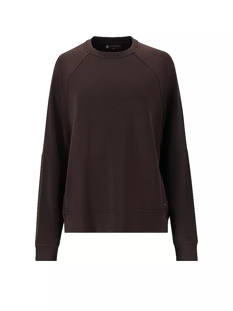 ATHLECIA | Sudadera de fitness para mujer Jacey con cuello redondo | Marrón