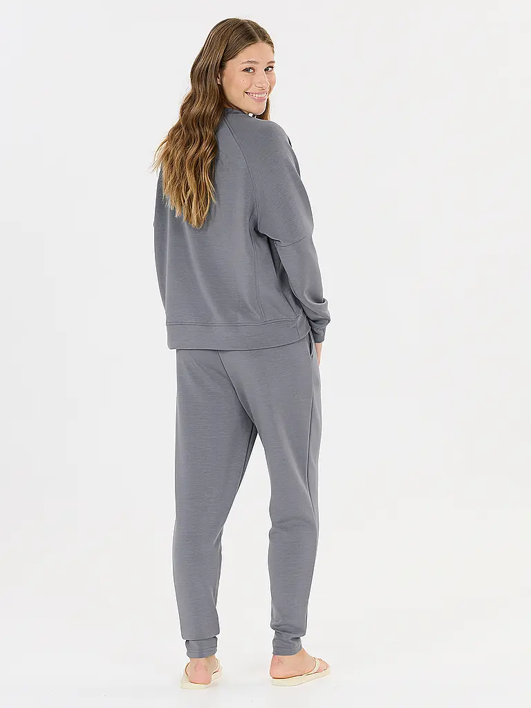 ATHLECIA | Sudadera de fitness para mujer Jacey con cuello redondo | Gris