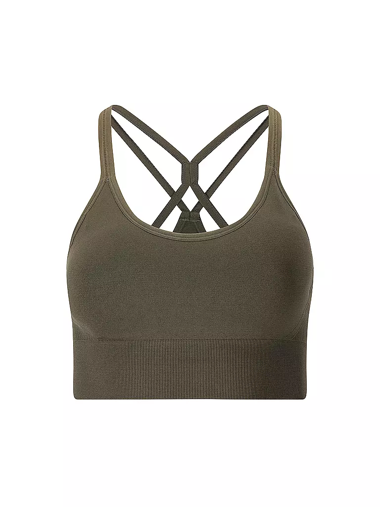 ATHLECIA | Sujetador deportivo para mujer Foan Seamless Low Support | Oliva