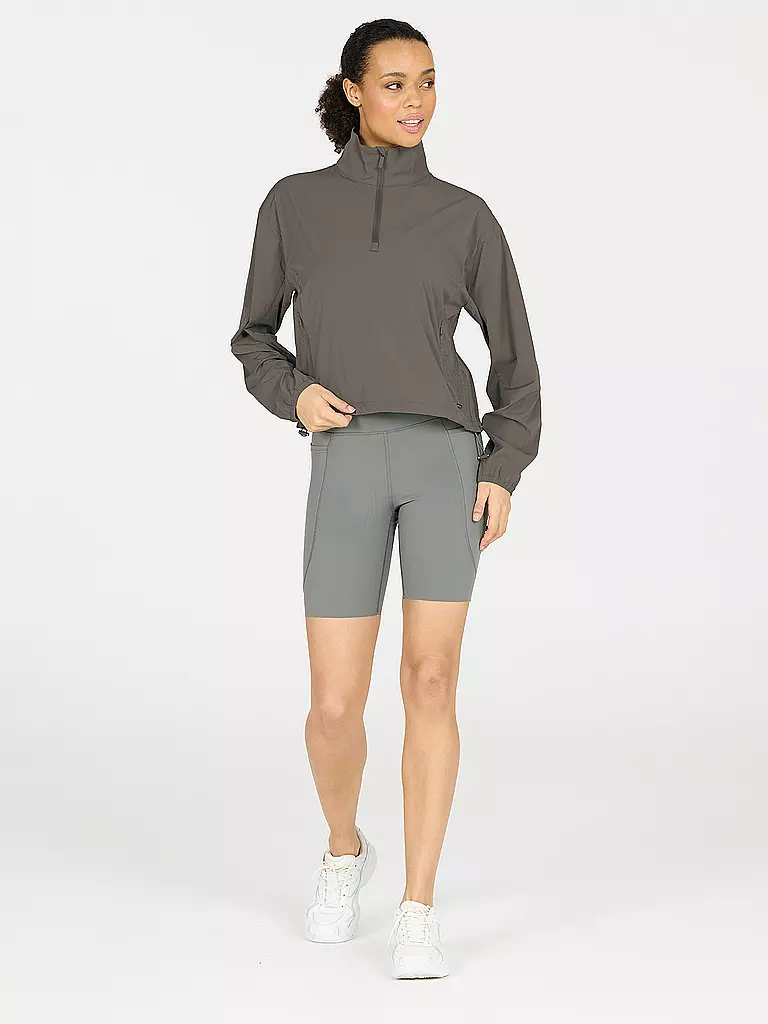 ATHLECIA | Sweater de mujer Sharma con cremallera de 1/2 | Oliva
