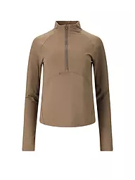 ATHLECIA | Zipshirt de fitness Midory para mujer | Marrón