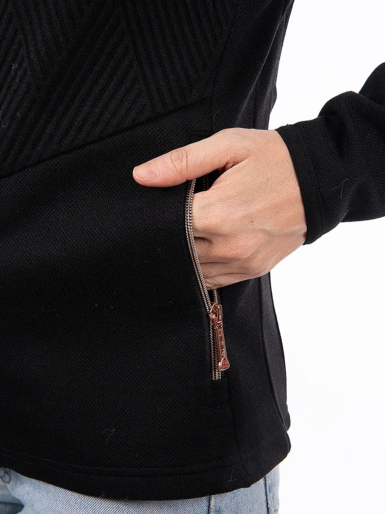 AULP | Chaqueta de Jacquard de punto para mujer | Negro