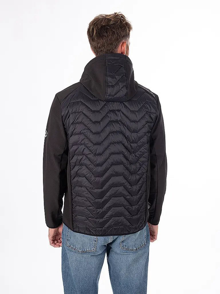 AULP | Chaqueta híbrida Clint para hombre | Negro