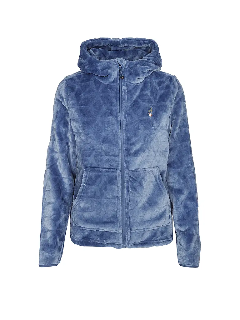 AULP | Chaqueta polar de mujer Polaire Nelte con capucha | Azul
