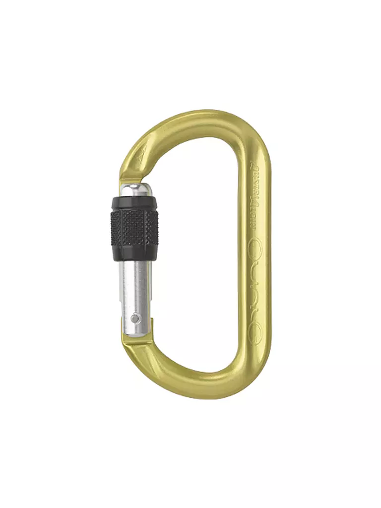 AUSTRIALPIN | Mosquetón de rosca Ovalo anodizado | Amarillo