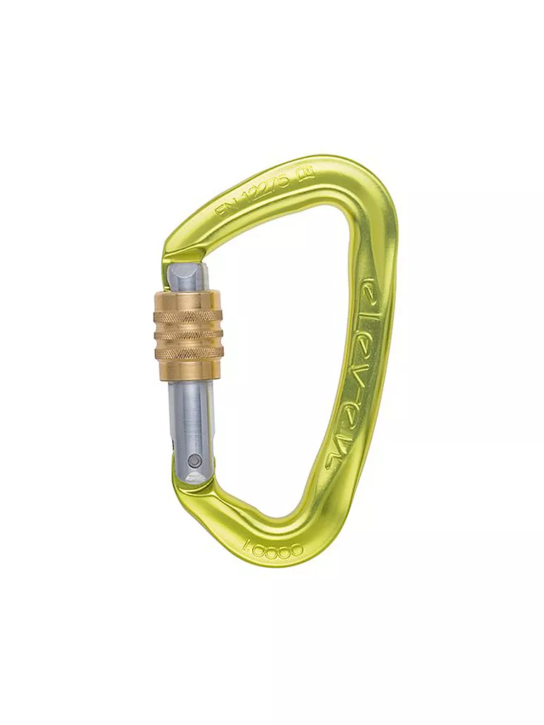 AUSTRIALPIN | Mosquetón de seguridad Eleven anodizado | Amarillo