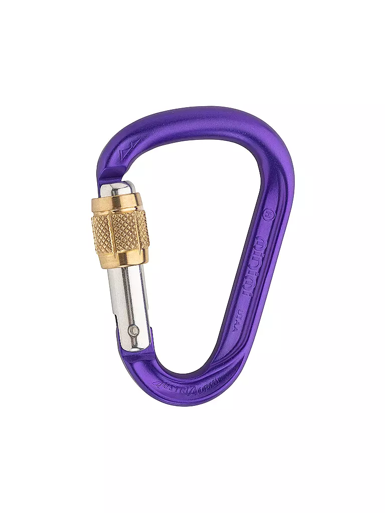 AUSTRIALPIN | Mosquetón de seguridad HMS MINI.MI anodizado | Lila