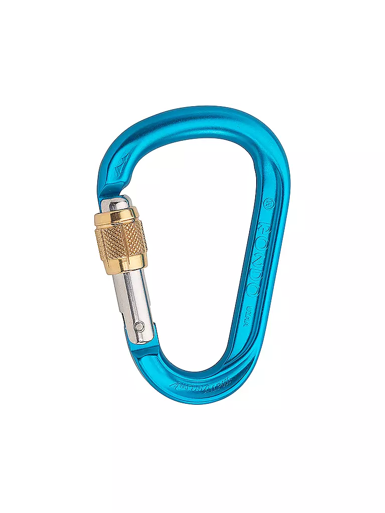 AUSTRIALPIN | Mosquetón de seguridad HMS Rondo anodizado | Azul