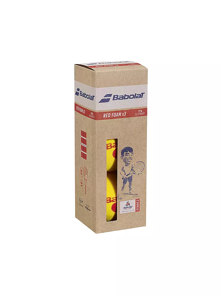 BABOLAT | Pelotas de tenis Red Foam 3 unidades | Amarillo