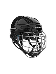 BAUER | Casco de hockey sobre hielo Re-Akt 55 para hombre con rejilla | Negro