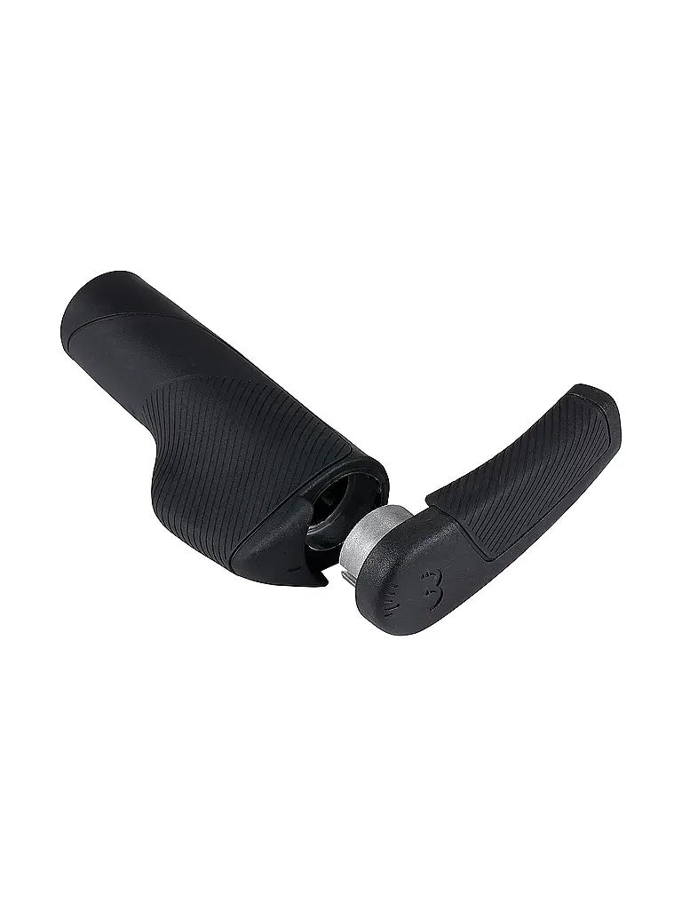BBB | Juego de puños/cuernos para manillar de bicicleta KingComfort BHG-125 135 mm, cuernos de manillar 80 mm | Negro