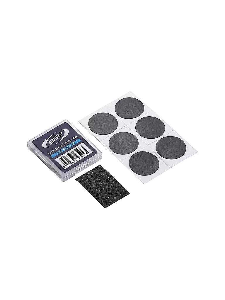 BBB | Juego de reparación de pinchazos para bicicleta Leakfix BTL-80 | Gris
