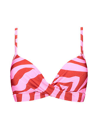 BEACHLIFE | Top de bikini para mujer Twist Pink Zebra