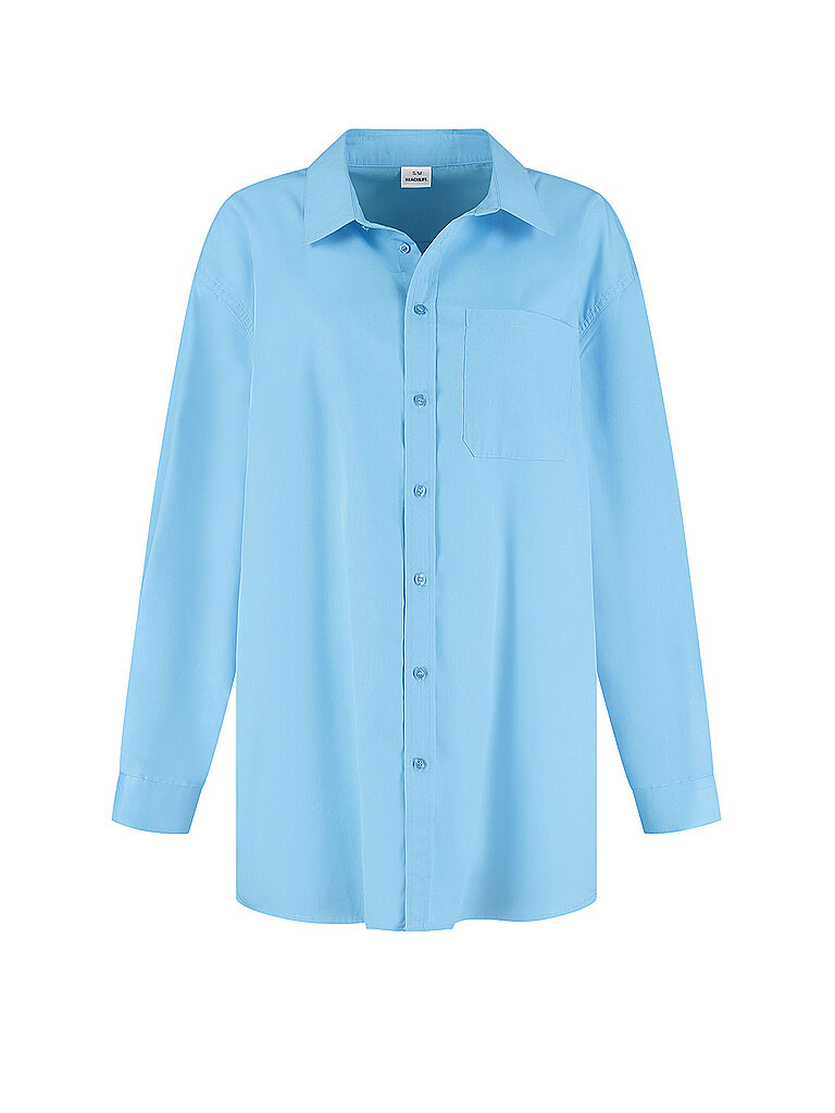 Blusa de playa para mujer azul claro L/XL