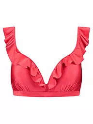 BEACHLIFE | Bikinioberteil Red Shine para mujer | Rojo