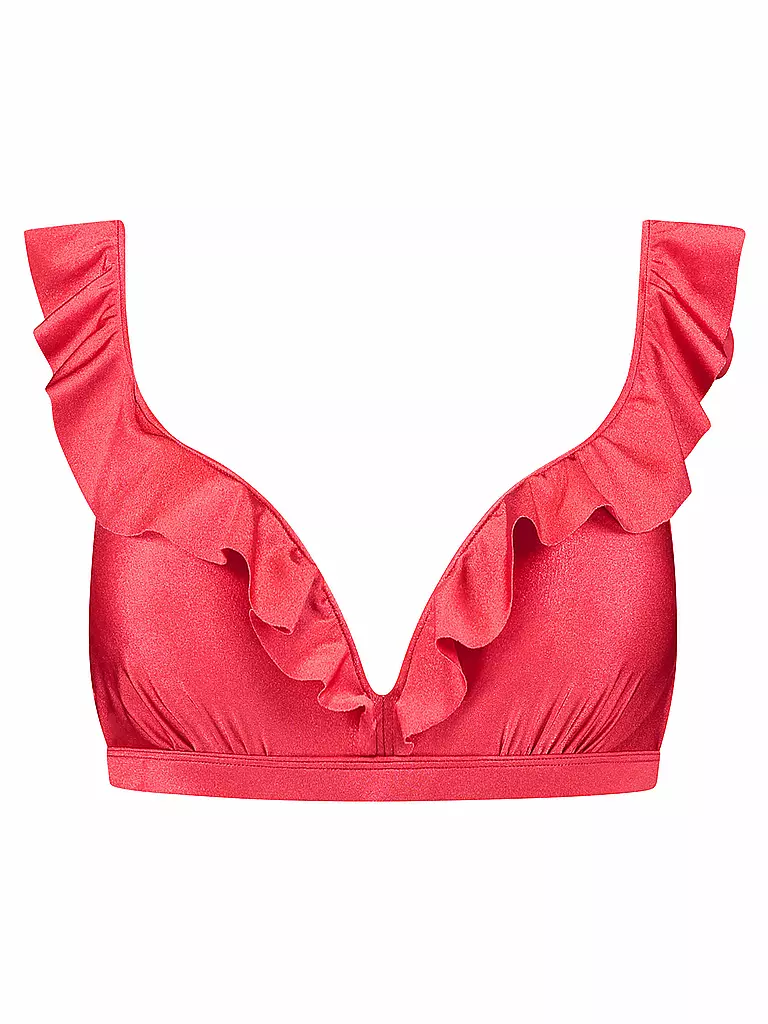 BEACHLIFE | Bikinioberteil Red Shine para mujer | Rojo
