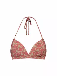 BEACHLIFE | Bikinioberteil Rouge Graphics für Damen | Rojo oscuro