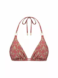 BEACHLIFE | Bikinioberteil Rouge Graphics für Damen | Rojo oscuro