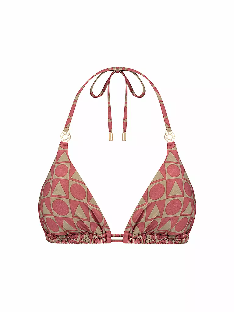 BEACHLIFE | Bikinioberteil Rouge Graphics für Damen | Rojo oscuro