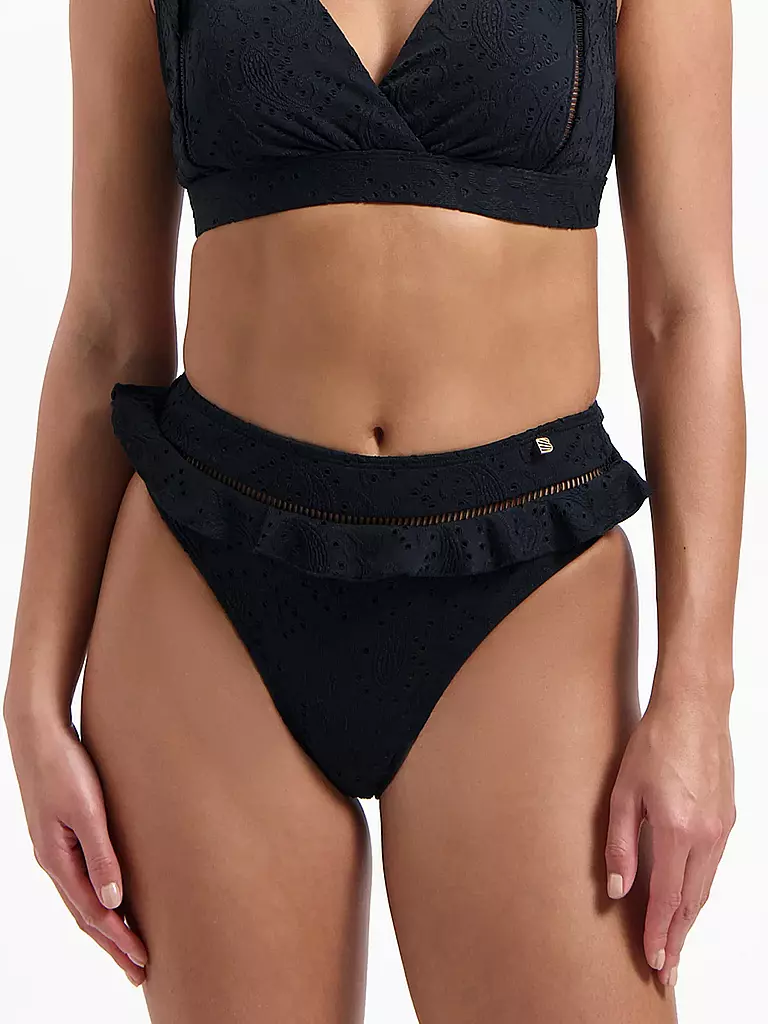 BEACHLIFE | Braguita de bikini para mujer Black Embroidery | Negro