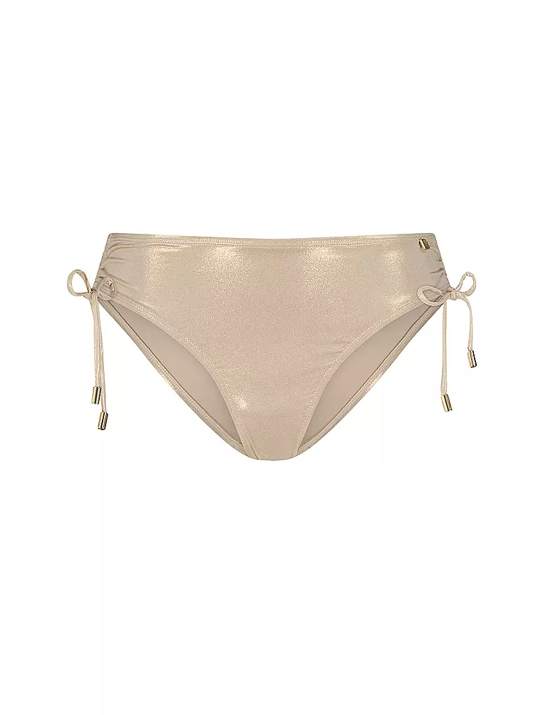 BEACHLIFE | Damen Bikinihose Gold Champagne lace-up | Oro