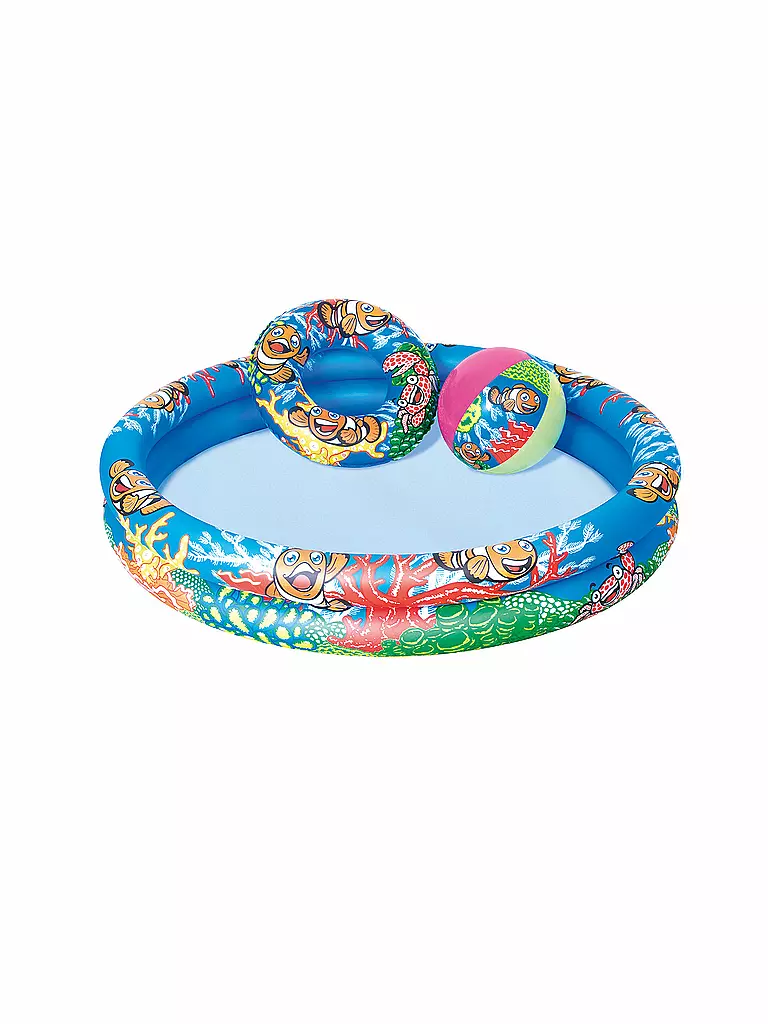 BESTWAY | Set de piscina infantil Clownfish | Multicolor