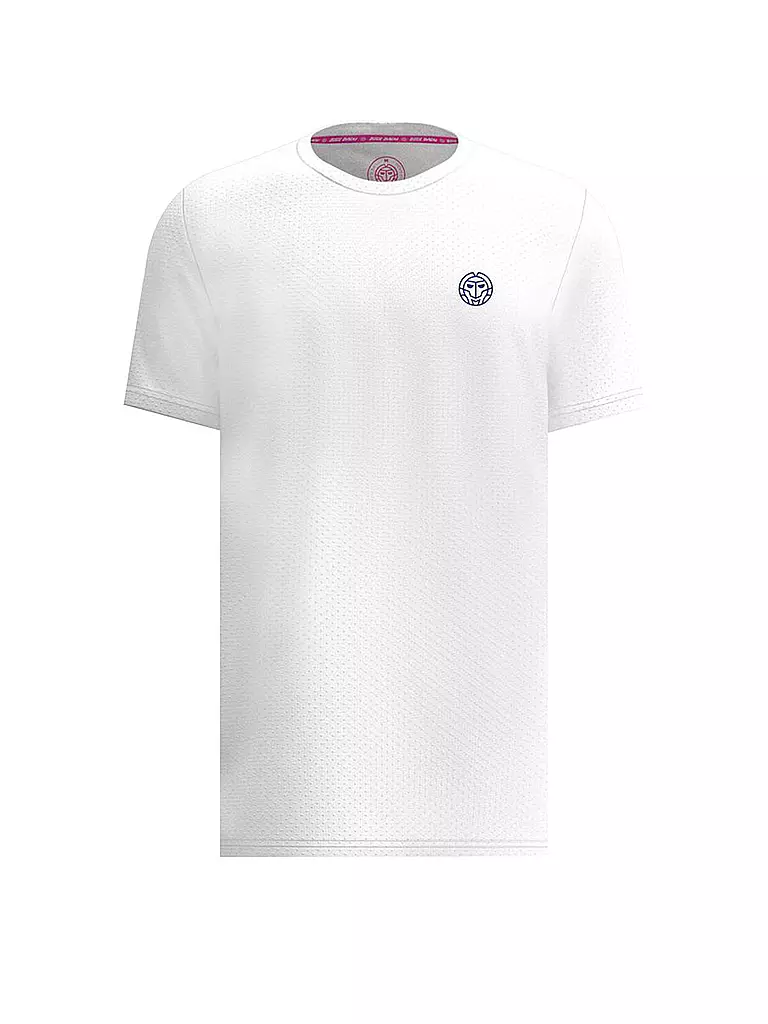 BIDI BADU | Camiseta de tenis Crew para hombre | Blanco