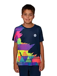 BIDI BADU | Camiseta de tenis Kaleido para niño | Azul oscuro