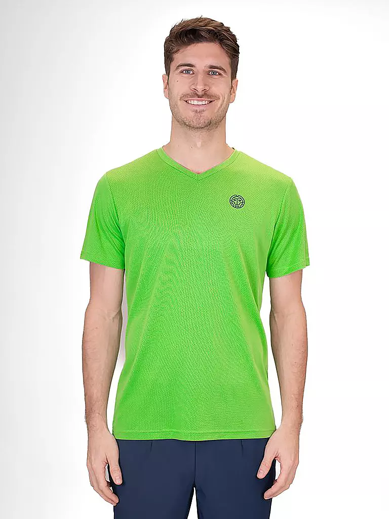 BIDI BADU | Camiseta de tenis para hombre Crew Inside Out | Verde