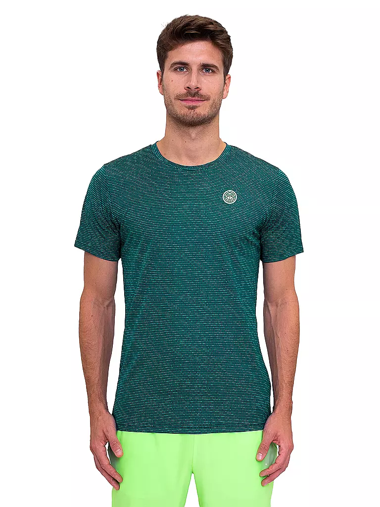 BIDI BADU | Camiseta de tenis para hombre | Verde oscuro