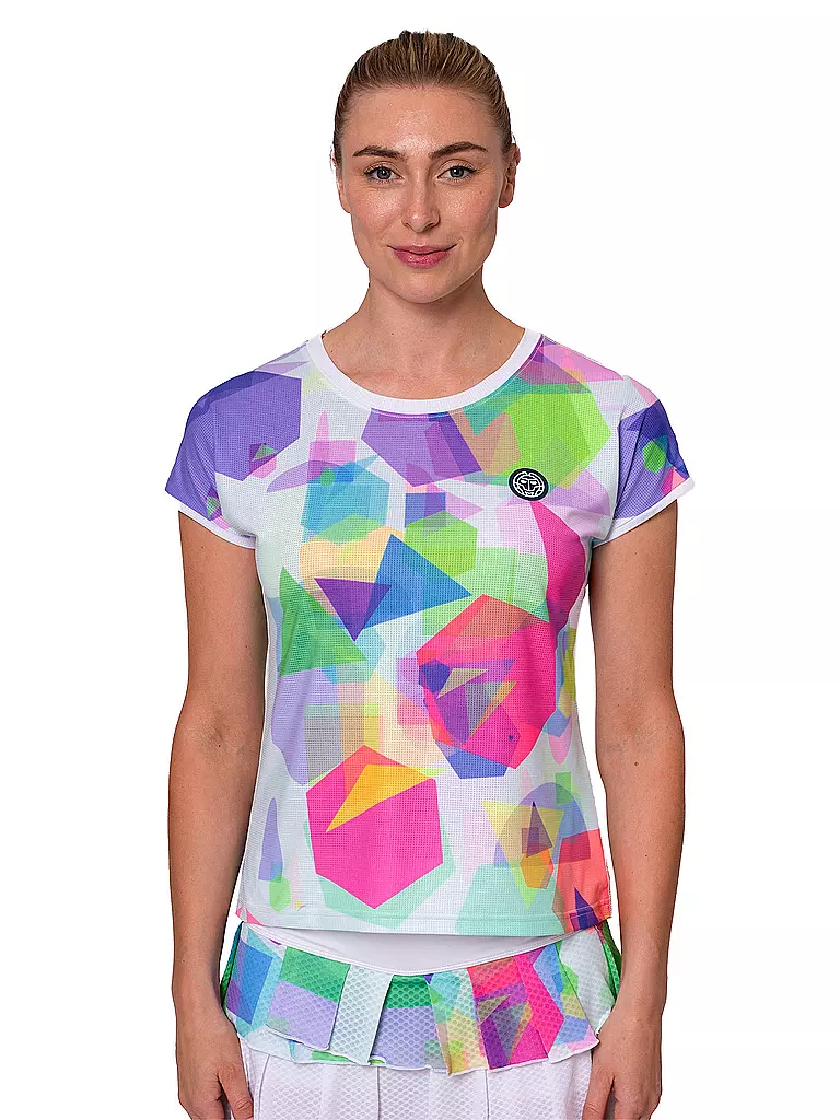 BIDI BADU | Camiseta de tenis para mujer Kaleido | Multicolor