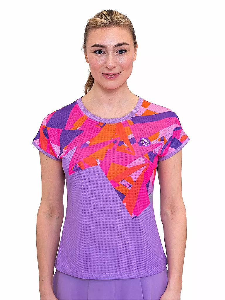 BIDI BADU | Camiseta de tenis para mujer Spike | Lila