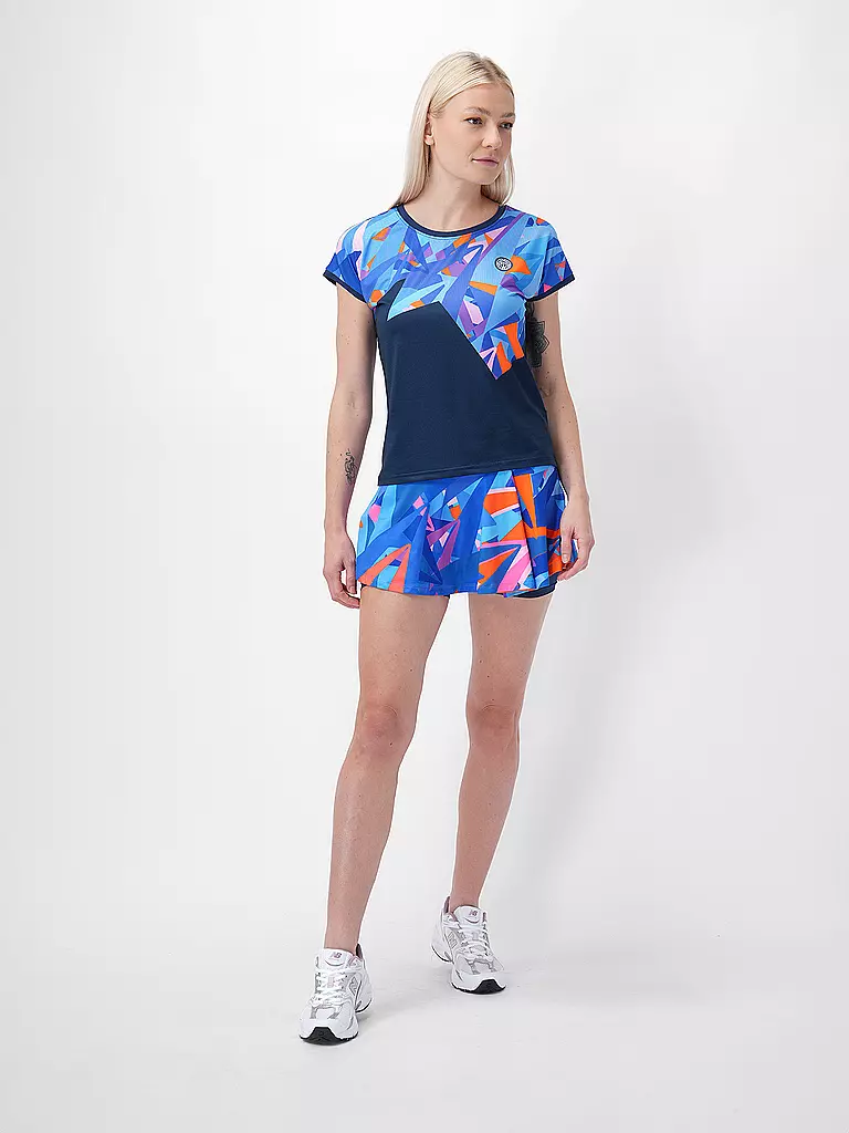BIDI BADU | Camiseta de tenis para mujer Spike | Azul oscuro